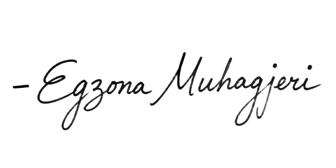 Unterschrift Egzona Muhagjeri